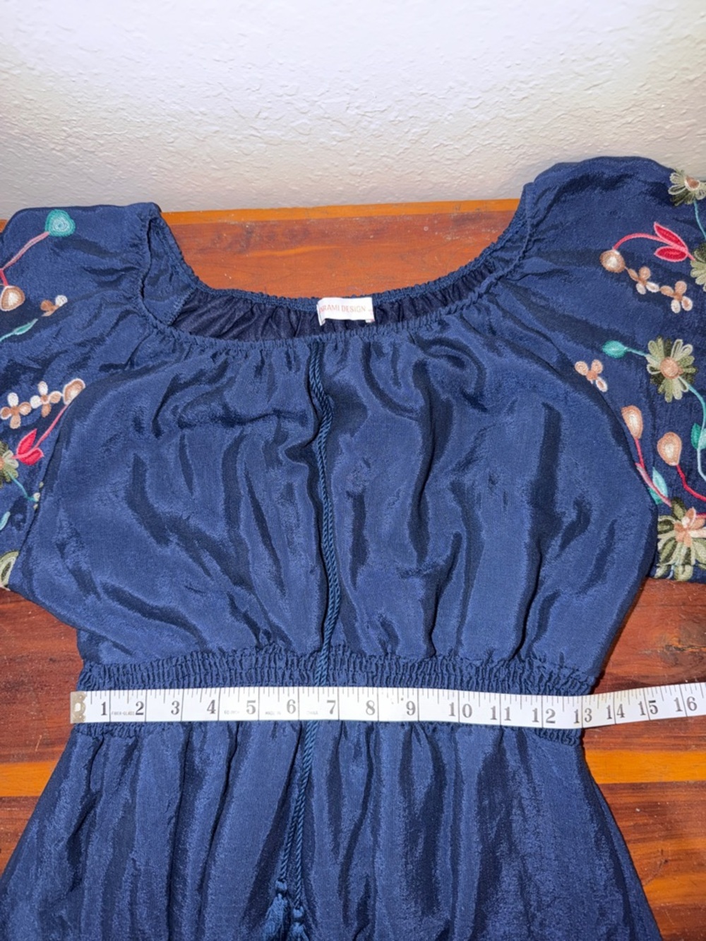 Boho floral embroidered dress - Picture 7 of 8